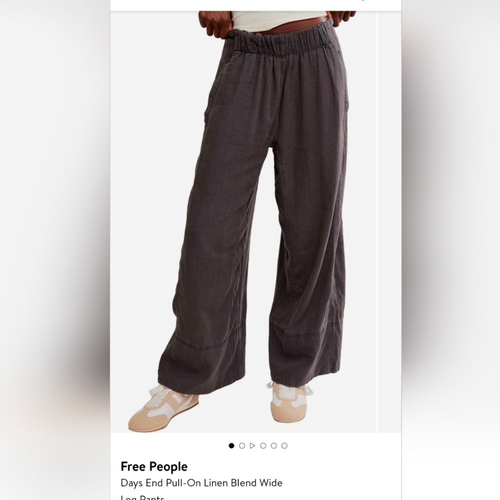 Free People Days End Pull On Linen Pants